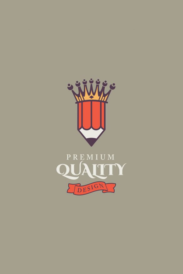 King pencil illustration vector