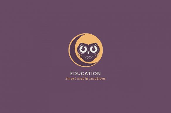 owl on the moon education logo